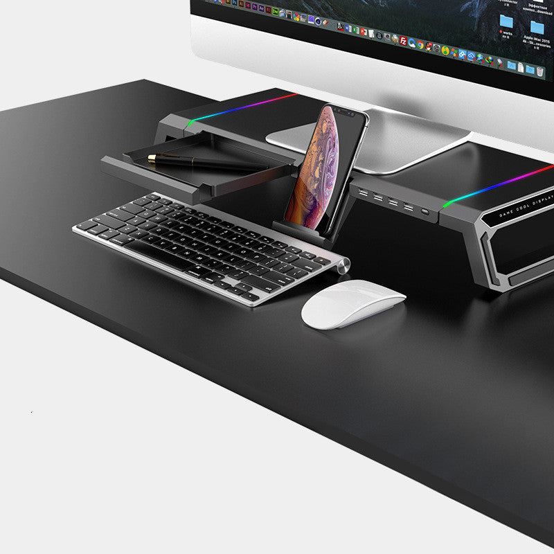 Enhance Your Workspace with the Multi-Function Monitor Riser - Perfect for Laptops and Displays!