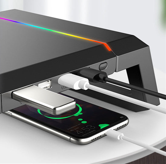 Enhance Your Workspace with the Multi-Function Monitor Riser - Perfect for Laptops and Displays!