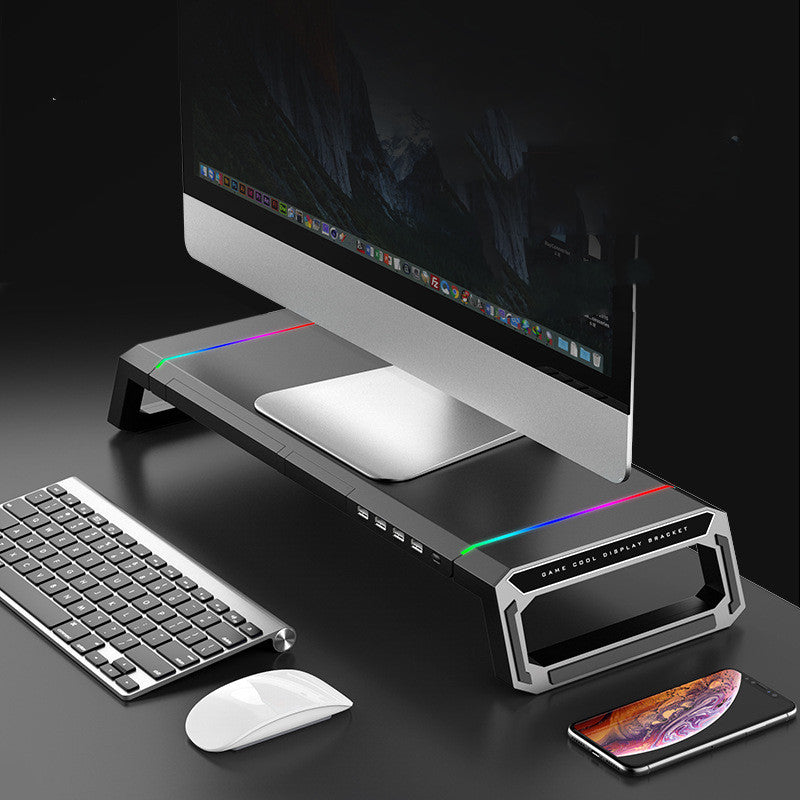Enhance Your Workspace with the Multi-Function Monitor Riser - Perfect for Laptops and Displays!